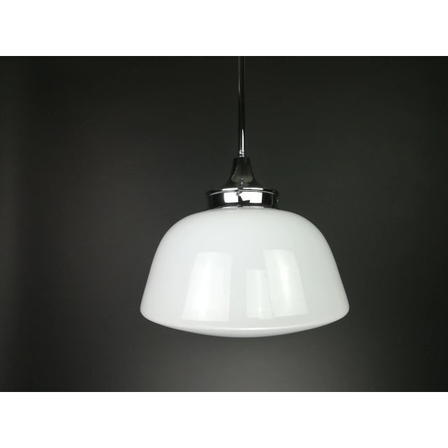 Bauhaus Opal Hanging Lamp For Sale - Image 9 of 9