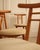 Vintage Italian Chairs in Wood and Velvet, 1970s, Set of 6 For Sale - Image 3 of 11