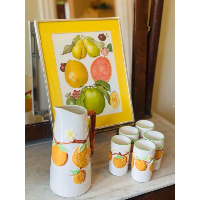 Ceramic Vintage Juice Serving Set For Sale - Image 7 of 7
