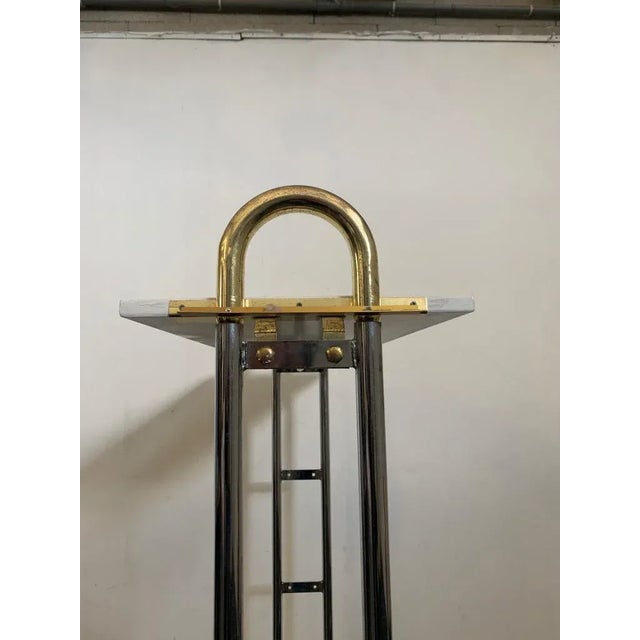 Cidue Steel and Brass Wardrobe Stand, 1970 For Sale - Image 4 of 10