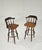Mid-Century Modern Vintage Italian Pizzetti Roma Wooden Stools, 1970s, Set of 2 For Sale - Image 3 of 17