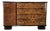 Art Deco Sideboard in Briar Root and Lacquered Wood with Glass Top, 1950s For Sale