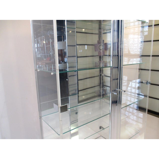 Mid 20th Century Charles Hollis Jones Lucite / Glass Cabinet For Sale - Image 5 of 13