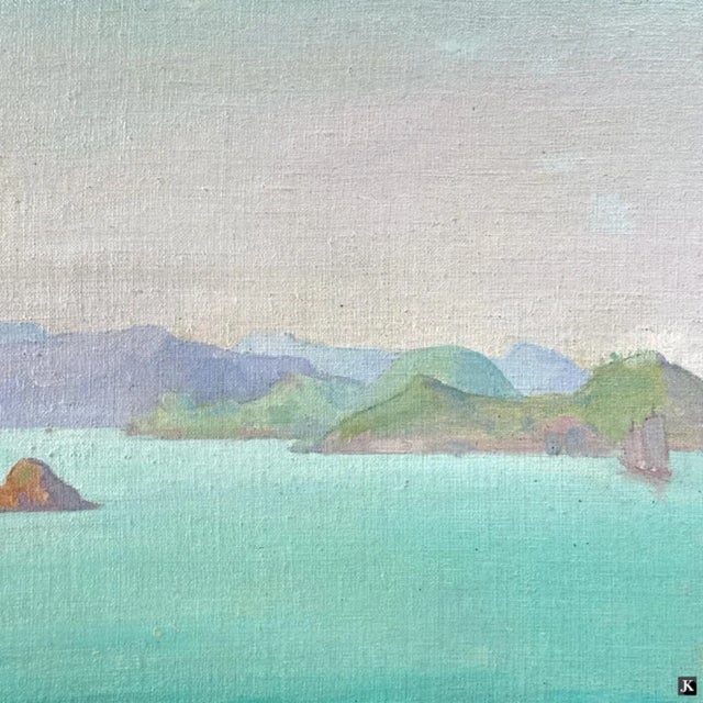 Carl W. Brandien, American (1886 - 1965) Oil on canvas laid down on board "Korea". Signed lower right, titled lower left....
