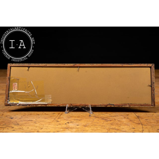 Brass Antique Reverse-Painted "Tallimit" Brass-Tone "Optometrists" Sign For Sale - Image 8 of 9