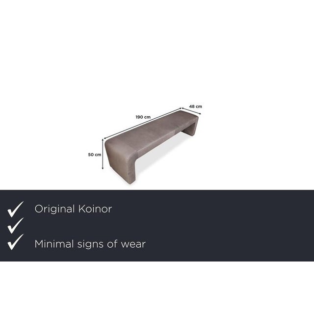 This exclusive Koinor bench embodies minimalist elegance and first-class German craftsmanship for the sophisticated dining...