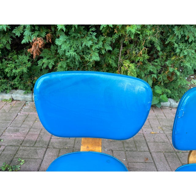 Wood 1950's American Mid-Century Thonet Style Bent Wood Side Chair - Set of 5 For Sale - Image 7 of 7