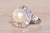 Early 20th Century The 114th Avenue: Antique Natural Pearl and Diamond Ring in Platinum For Sale - Image 5 of 11
