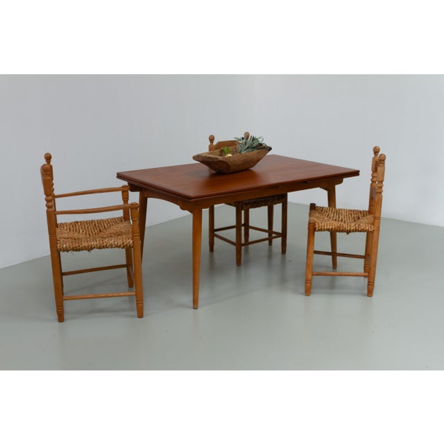 Danish Teak and Oak AT-312 Dining Table by Hans Wegner for Andreas Tuck, 1960s For Sale - Image 16 of 18