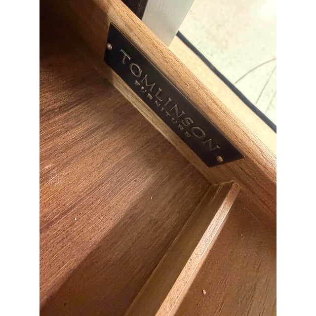 1970s Tomlinson Rosewood Writing Desk For Sale - Image 10 of 11