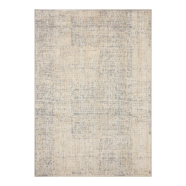 Amber Lewis x Loloi Bexley Rug in Natural / Slate 2'-7" x 4' Accent Rug For Sale