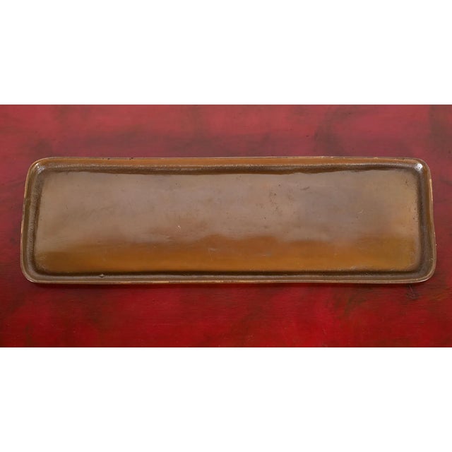 Tiffany Studios Bronze Zodiac Pen and Pencil Desk Tray, Signed and Numbered For Sale - Image 10 of 10