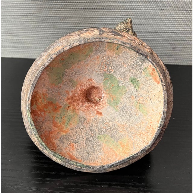 Antique Qing Dynasty Era Chinese Bronze Vessel W/ 3d-Birds, 18" T. X 6" W. For Sale - Image 11 of 12