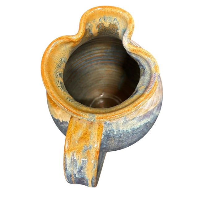Mid 20th Century Mark Chrisco Studio Pottery Pitcher For Sale - Image 5 of 5