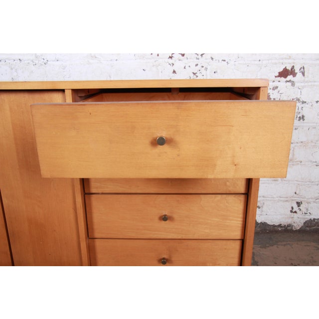 Milo Baughman For Murray Mid Century Modern Maple Sideboard Credenza Chairish