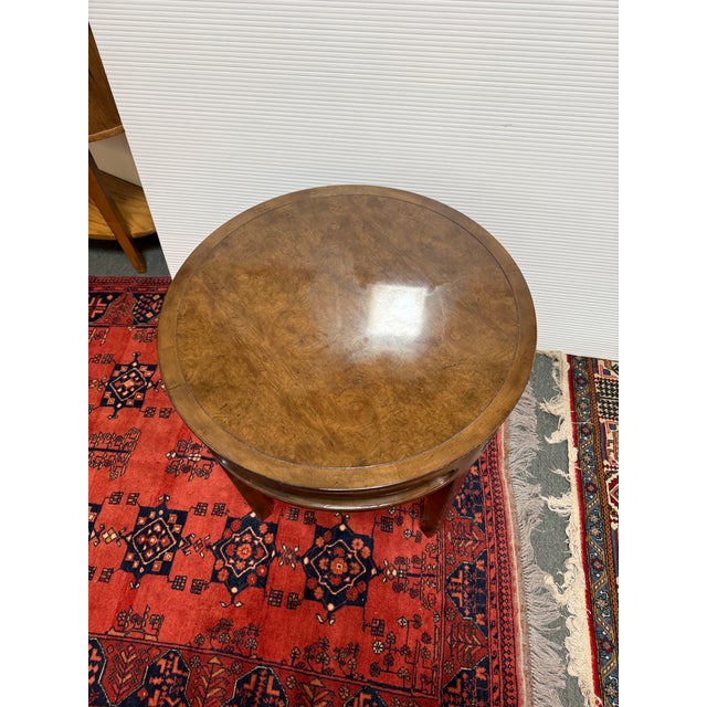 Chinoiserie Michael Taylor for Baker Furniture Chinoiserie Side Table, 26 Inches For Sale - Image 3 of 10
