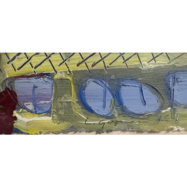 1980s Lynne Golob Gelfman, Abstract Expressionist 1980s Painting Miami Woman Modernist Lynne Golob Gelfman, c.1983 For Sale - Image 5 of 9