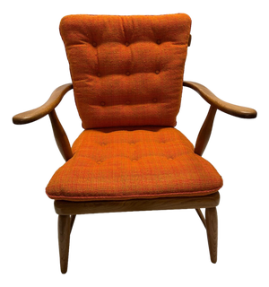 Mid-Century Modern Lounge Chair in Walnut by Anna-Lülja Praun, Austria, 1950s