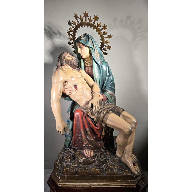 19th Century Sculpture The Pieta, 1800s For Sale - Image 3 of 18