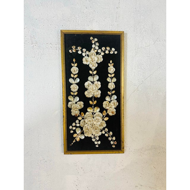 Arts & Crafts Vintage Shell Art Mural For Sale - Image 3 of 9