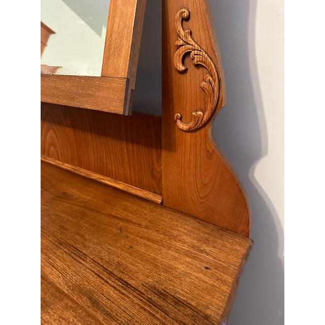 1900s Oak Dresser With Mirror For Sale - Image 4 of 7