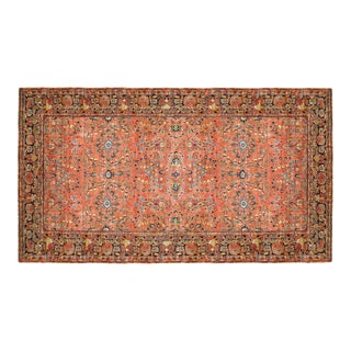 Antique Persian Sarouk Oriental Rug, in Large Size with Intricate Floral Design For Sale