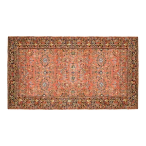 Antique Persian Sarouk Oriental Rug, in Large Size with Intricate Floral Design