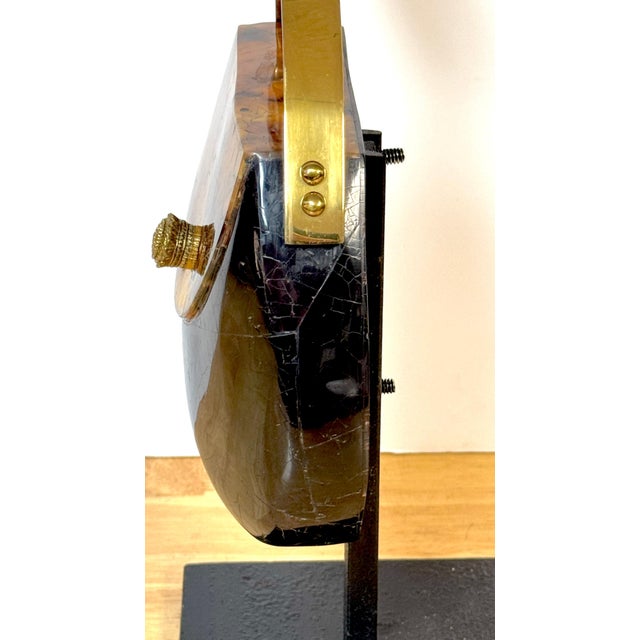 Metal 1980s Italian Pop Art Sculpture of a Purse, Museum Mounted For Sale - Image 7 of 9