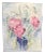 Vintage French Original Pink Floral Oil Painting For Sale