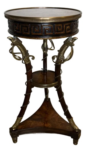 Theodore Alexander Althorp Admiralty Three-Tier Torchere – Model Al50086, Signed by 9th Earl Spencer, Full Provenance + Original Coin
