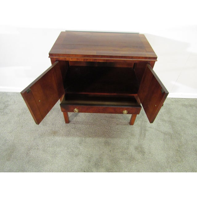 Henredon Henredon Solid Mahogany Side Chest or Nightstand For Sale - Image 4 of 8
