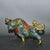Vintage Cloisonne Enamel Bull Figurine – 11" Gilt Ox Sculpture With Floral Motif For Sale - Image 14 of 18