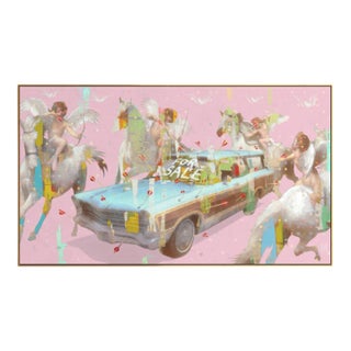 Station Wagon by Steve Moors 42" × 23.75" Ready to Hang For Sale
