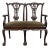 Henredon Furniture Solid Mahogany Traditional Chippendale Style Settee For Sale