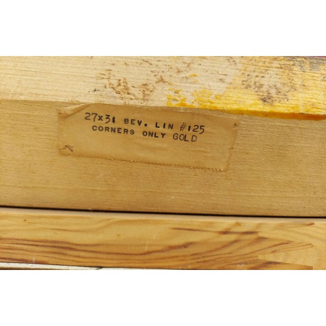 Metal Mid 20th Century Impressionist Style Rustic Landscape Oil Painting by Willi Bauer, Framed For Sale - Image 7 of 13