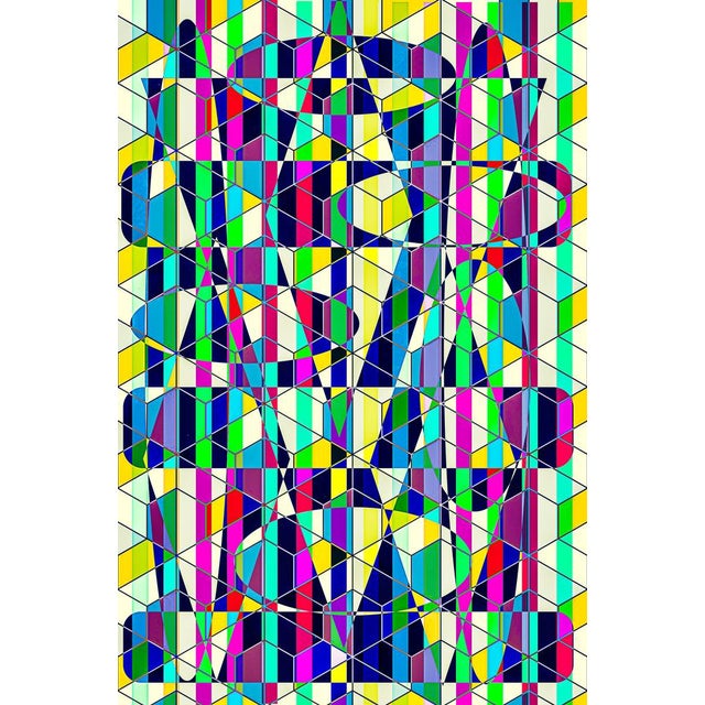 Gaudi.C The-stream-color, 2023 Graphic design On fine art paper Sign on the back Size 105 x 70 cm This piece is attributed...