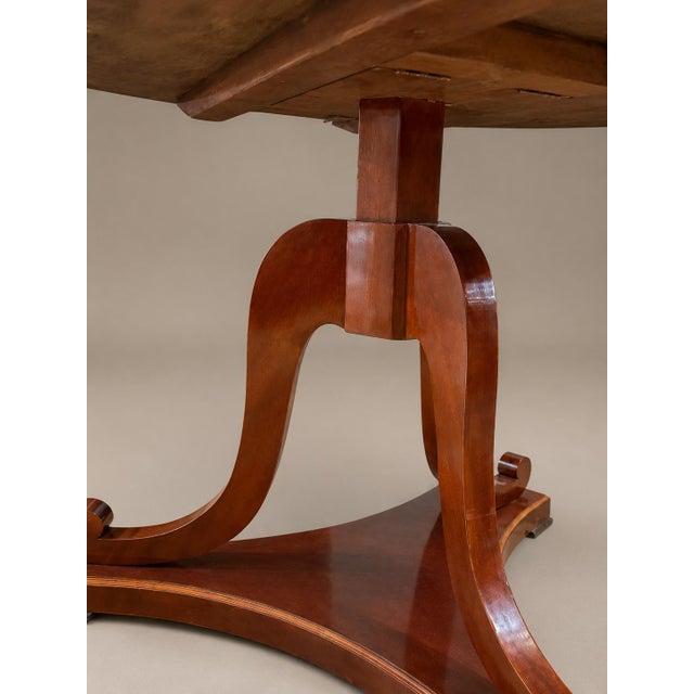 Spectacular English Regency Flame Mahogany Starburst Tilt-Top Breakfast Table For Sale - Image 10 of 16