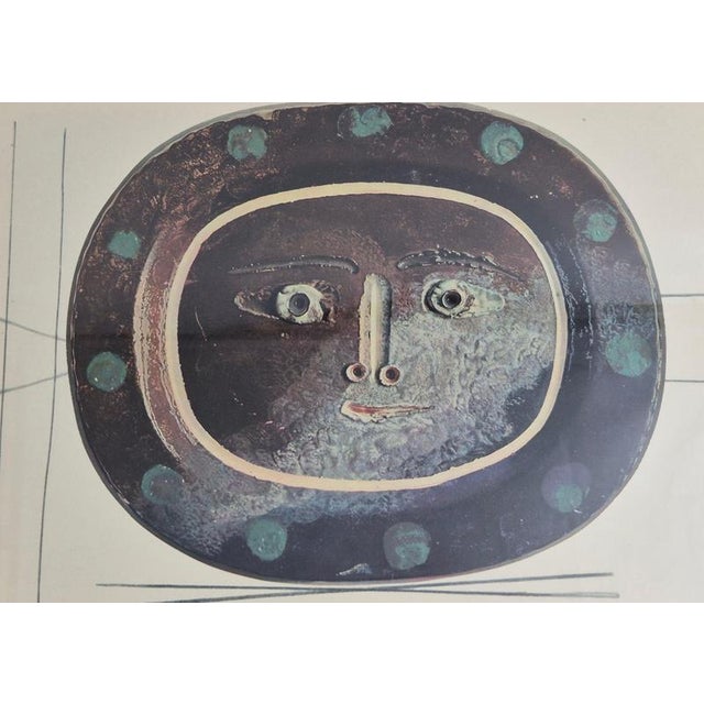 After Pablo Picasso, Céramiques De Picasso, 1948, Polychrome Prints, Framed, Set of 2 For Sale - Image 6 of 7