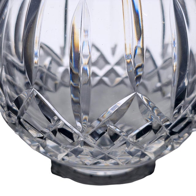 Waterford Lismore Lead Hand Cut Crystal Rose Bowl Vase 6.5" For Sale In San Francisco - Image 6 of 11