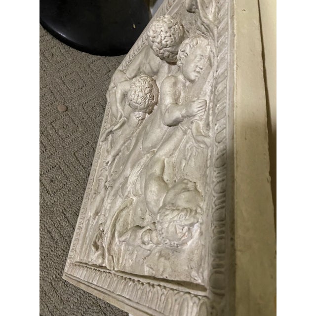 French Italian Art Deco Putti Cherub Relief Wall Sculpture For Sale In Cleveland - Image 6 of 13