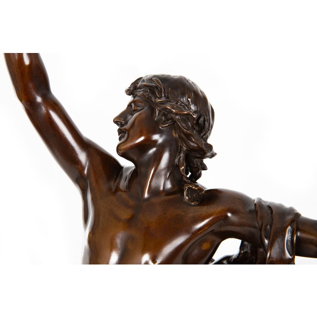 Barbedienne French Bronze Sculpture “Sorrow of Orpheus” by Raoul Verlet For Sale - Image 6 of 18