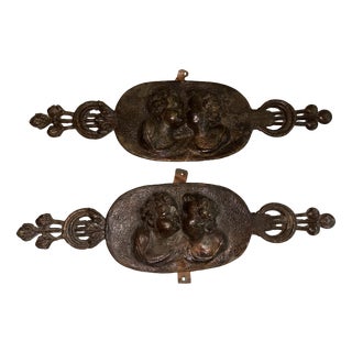 Antique Plaques, 1850, Set of 2 For Sale