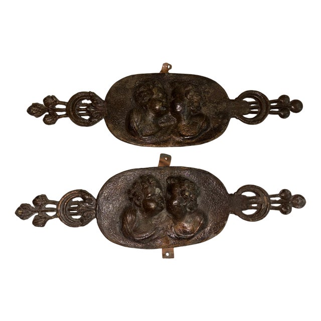 Antique Plaques, 1850, Set of 2 For Sale