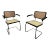 Bahaus Marcel Breuer Attributed Cesca Chairs S64 - A Pair For Sale