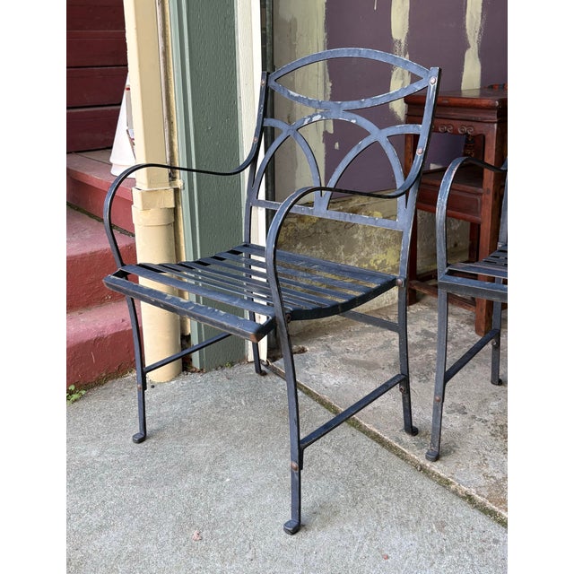 Classic set of outdoor garden chairs by well-known maker Smith & Hawken. Well-made and heavy, could be used with or...