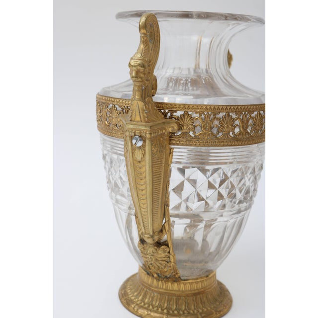 White Antique French Empire Style Vases - A Pair For Sale - Image 8 of 11