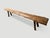Andrianna Shamaris Teak Wood Log Bench For Sale In New York - Image 6 of 6