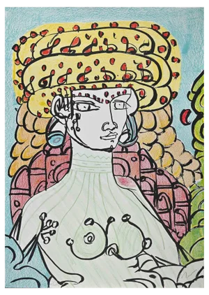 Tone Zancanaro, Poppea II, Original Lithograph, 1981