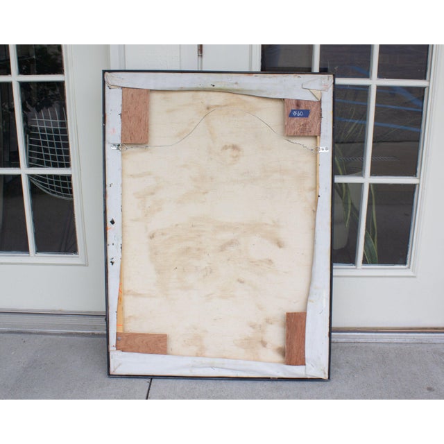 Textile Abstract Oil on Canvas Painting by James L. Bruch For Sale - Image 7 of 8