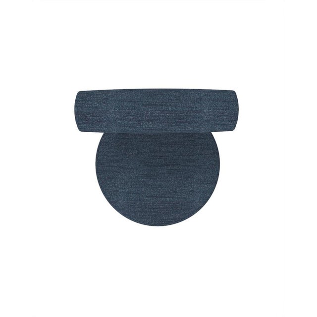 Not Yet Made - Made To Order Collector Modern Moca Bar Stool in Tricot Dark Seafoam Fabric by Studio Rig For Sale - Image 5 of 6